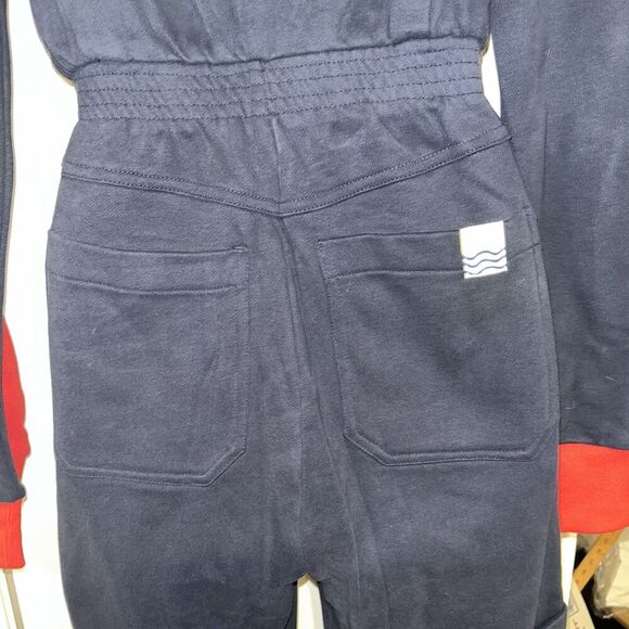 LF Markey (Size 0) Boilersuit Blue Red Pockets Workwear Winter Skiing - Picture 10 of 16
